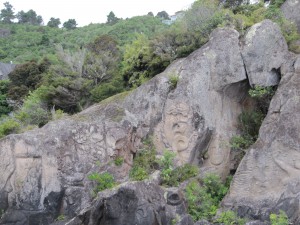 Maori Rock Carvings, Taupo